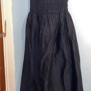 H&M Black Smocked Dress